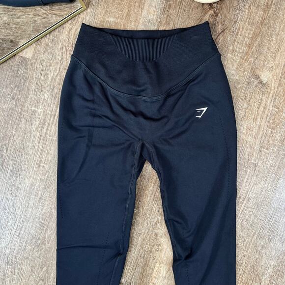 Gymshark Black Sweat Seamless Leggings - Picture 3 of 6